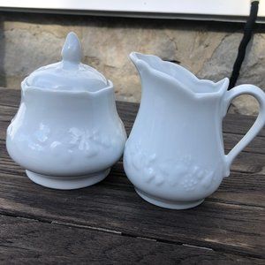 Sugar Bowl and Milk Jug